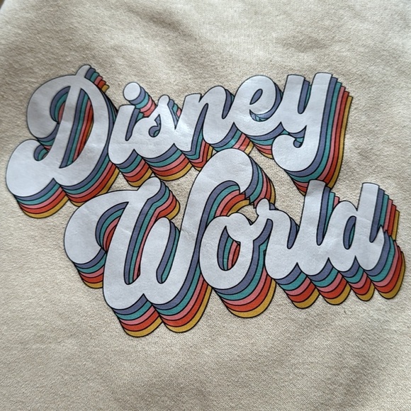 “Disney world” tan sweatshirt size medium - Picture 2 of 4